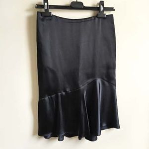 TEENFLO Ruffle Hem Satin Skirt